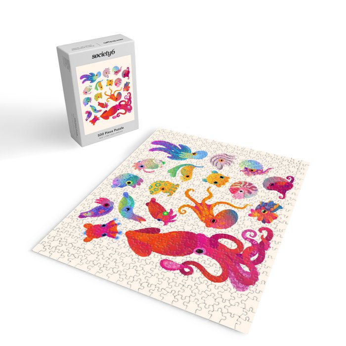 Cephalopod - pastel Jigsaw Puzzle Gallery Image 2