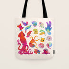 Cephalopod - pastel Tote Bag Gallery Image 1