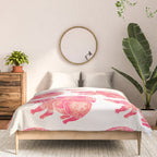 Watercolor Raccoon - Pink Palette Comforter Gallery Image 3