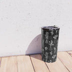 Wildflowers and vases in dark background Travel Mug Gallery Image 4