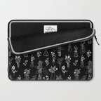 Wildflowers and vases in dark background Laptop Sleeve Gallery Image 2