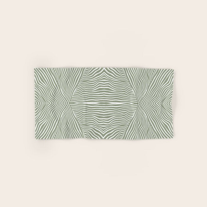 Boho, Safari, African, Pattern, Sage Green Bath Towel Gallery Image 1