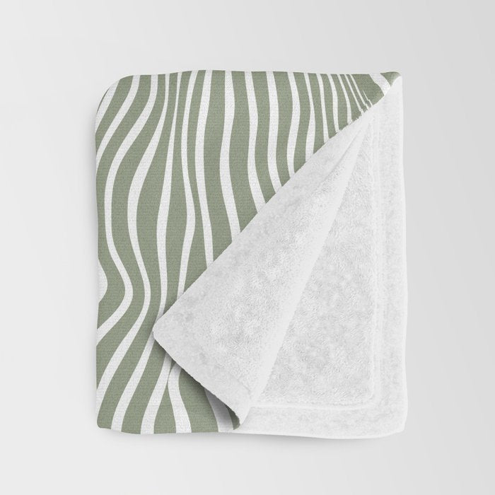 Boho, Safari, African, Pattern, Sage Green Throw Blanket Gallery Image 3