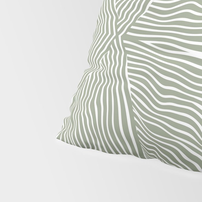 Boho, Safari, African, Pattern, Sage Green Pillow Sham Gallery Image 4
