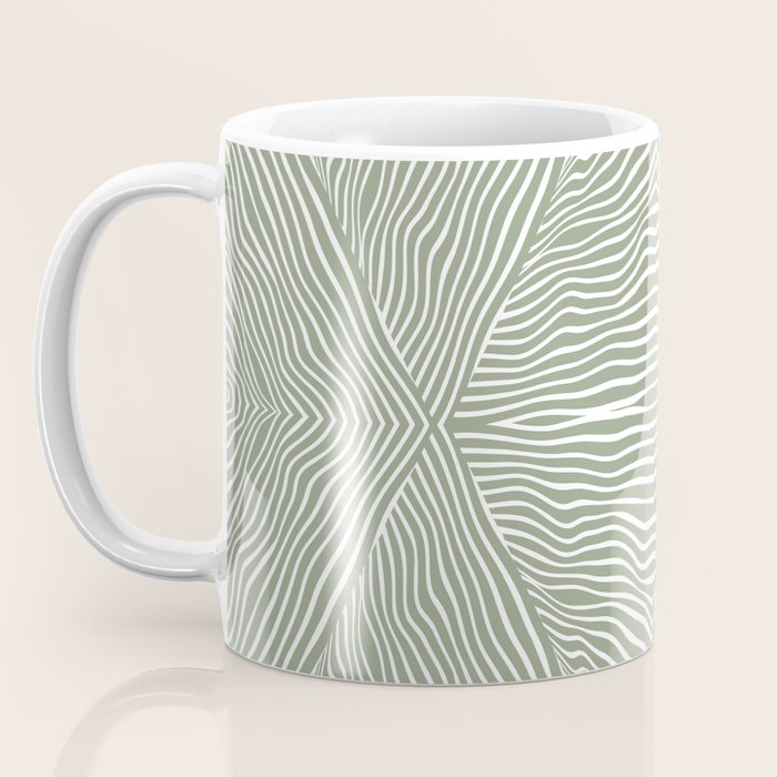 Boho, Safari, African, Pattern, Sage Green Coffee Mug Gallery Image 3