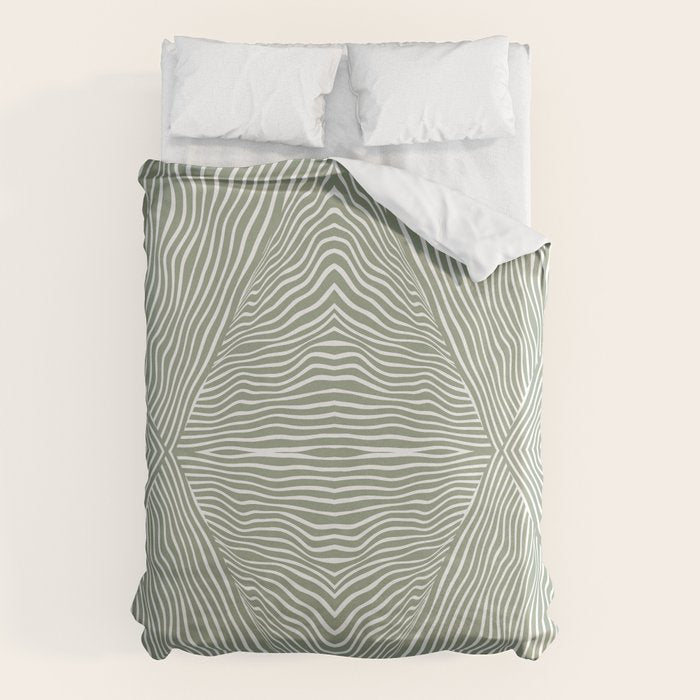 Boho, Safari, African, Pattern, Sage Green Duvet Cover Gallery Image 6