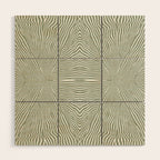 Boho, Safari, African, Pattern, Sage Green Wood Wall Art Gallery Image 1
