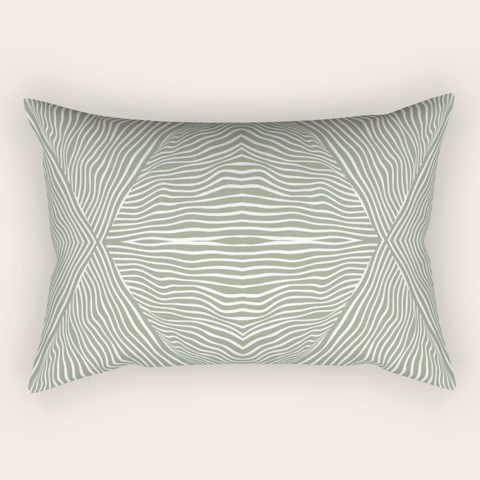 Boho, Safari, African, Pattern, Sage Green Rectangular Pillow Gallery Image 1