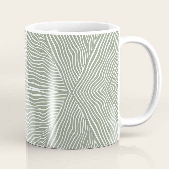 Boho, Safari, African, Pattern, Sage Green Coffee Mug Gallery Image 1