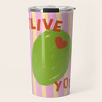 Love You Olive Kitchen Art Travel Mug Gallery Image 1
