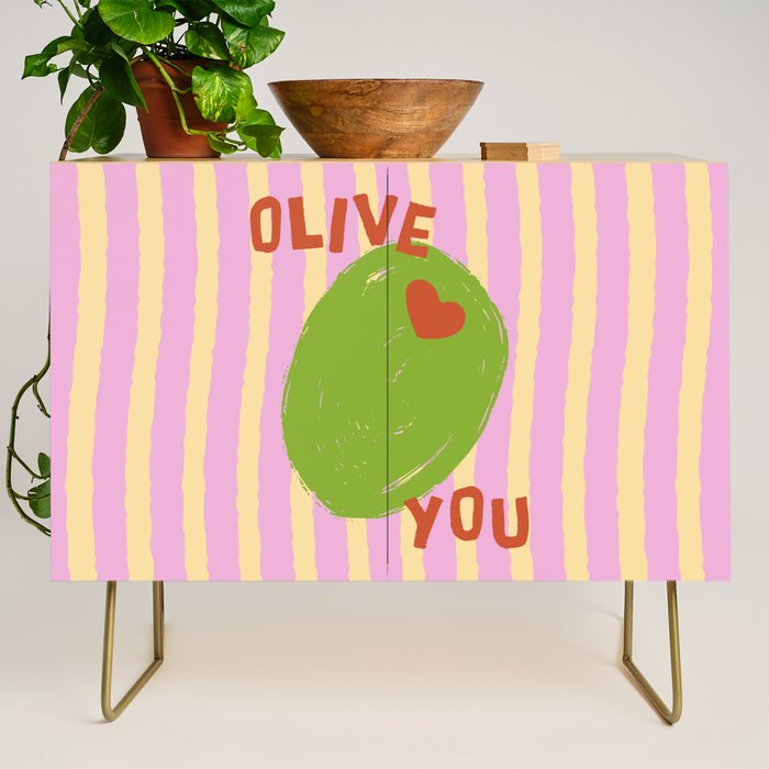 Love You Olive Kitchen Art Credenza Gallery Image 1