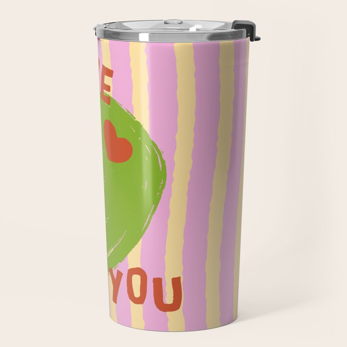 Love You Olive Kitchen Art Travel Mug Gallery Image 2