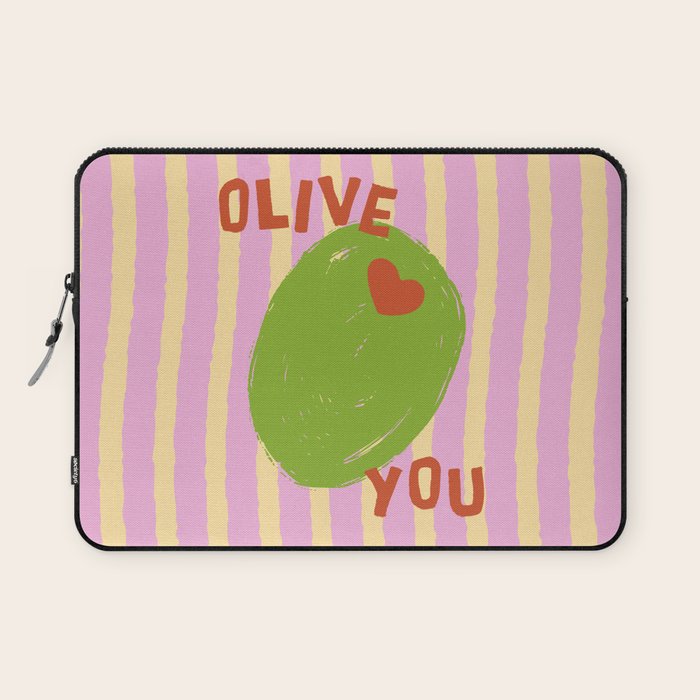 Love You Olive Kitchen Art Laptop Sleeve Gallery Image 1