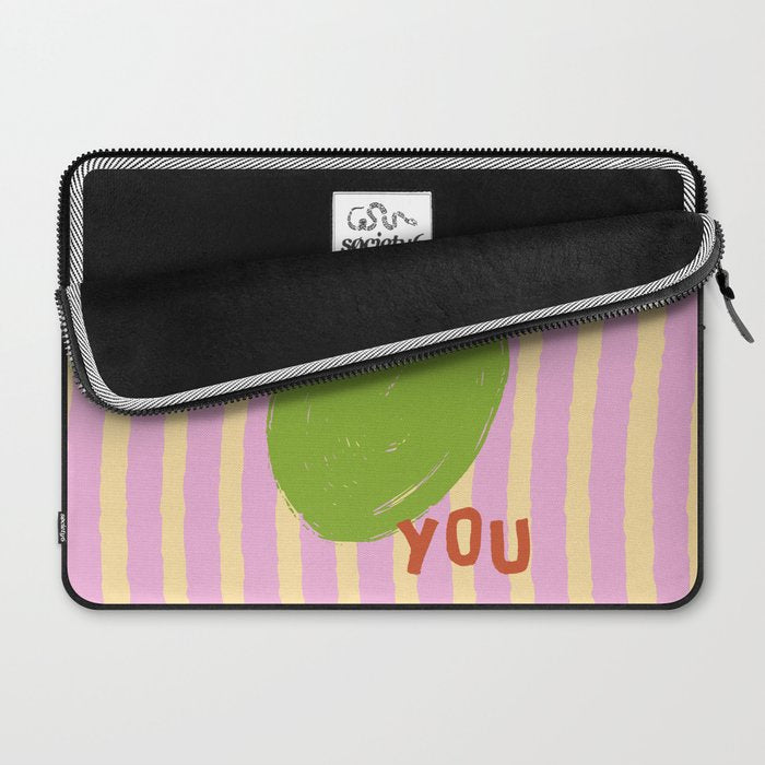 Love You Olive Kitchen Art Laptop Sleeve Gallery Image 2