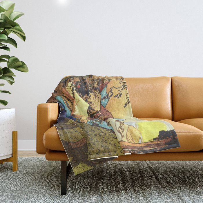 Returning to the Ancients - Nature Landscape Throw Blanket Gallery Image 1