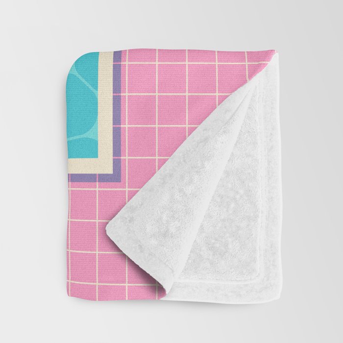 Retro 80s Swimming Pool Throw Blanket Gallery Image 3