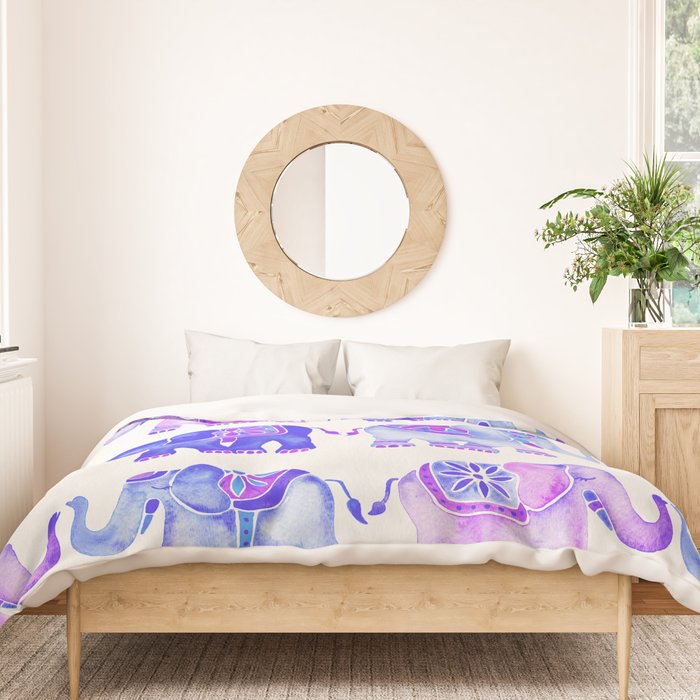 Elephant Collection - Indigo Palette Duvet Cover Gallery Image 3