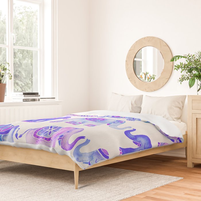 Elephant Collection - Indigo Palette Duvet Cover Gallery Image 2