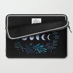 Moonlight Garden - Blue Laptop Sleeve Gallery Image 2