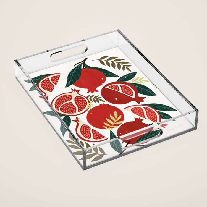 Pomegranate Acrylic Tray Gallery Image 1