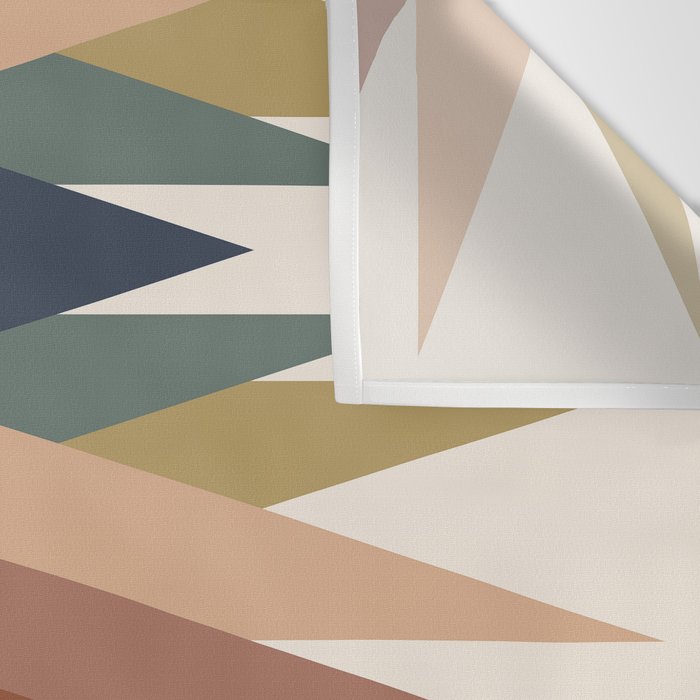 Bold Geometric Triangles IX Wall Tapestry Gallery Image 3