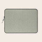 Lines III (Linen Sage) Laptop Sleeve Gallery Image 1