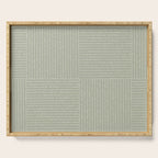 Lines III (Linen Sage) Serving Tray Gallery Image 1
