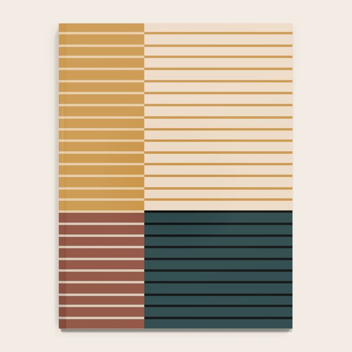 Color Block Line Abstract XV Notebook Gallery Image 4