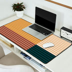 Color Block Line Abstract XV Desk Mat Gallery Image 2