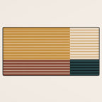 Color Block Line Abstract XV Desk Mat Gallery Image 3