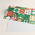 Geometric christmas holiday mosaic pattern Wrapping Paper Gallery Image 2