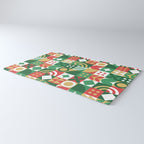 Geometric christmas holiday mosaic pattern Rug Gallery Image 3