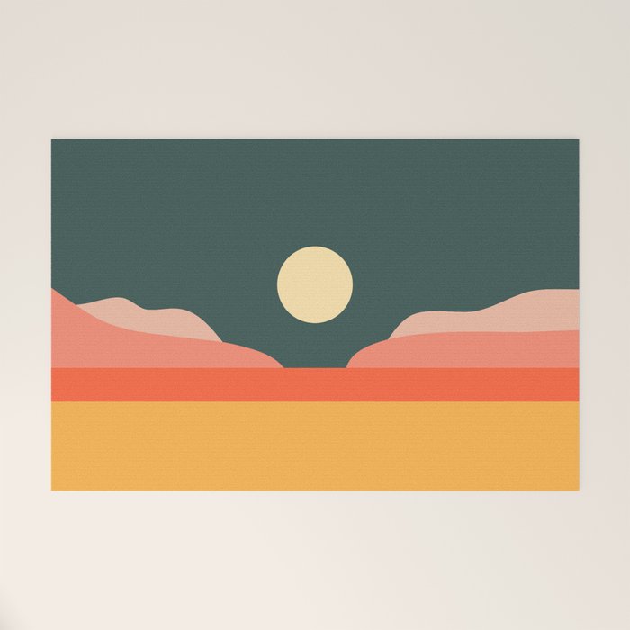 Geometric Landscape 14 Welcome Mat Gallery Image 1