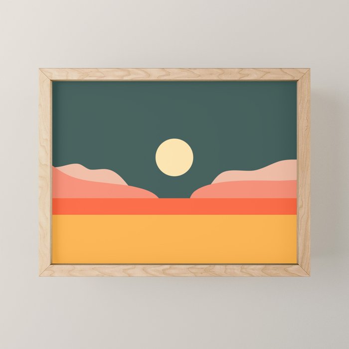 Geometric Landscape 14 Mini Art Print Gallery Image 1