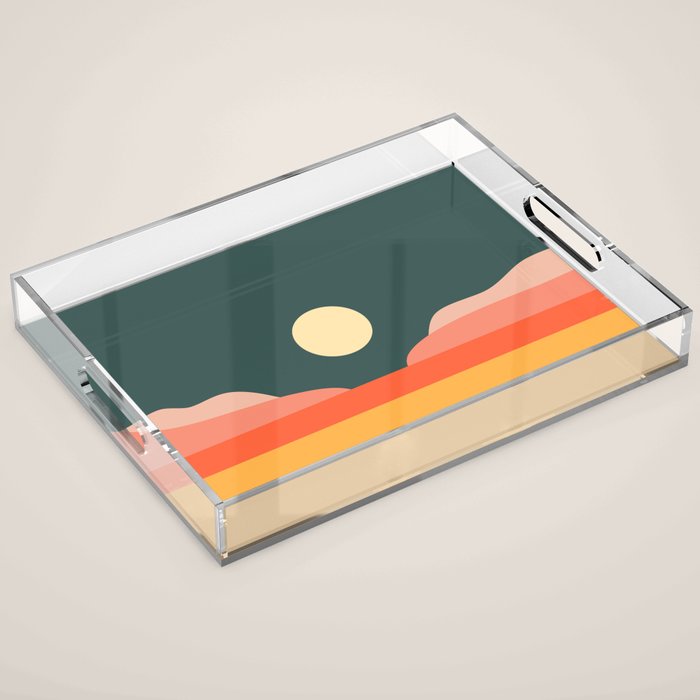 Geometric Landscape 14 Acrylic Tray Gallery Image 1