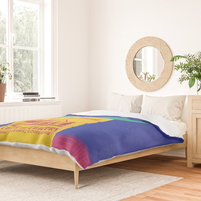 Cafe Du Monde Floral Bouquet Duvet Cover Gallery Image 2