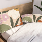 Retro flower party  Pillow Sham Gallery Image 2