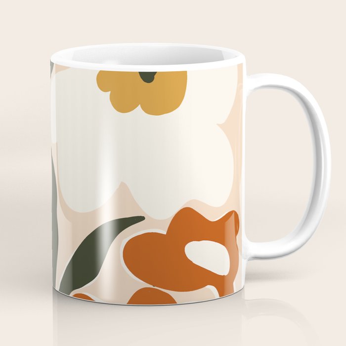 Retro flower party  Coffee Mug Gallery Image 1