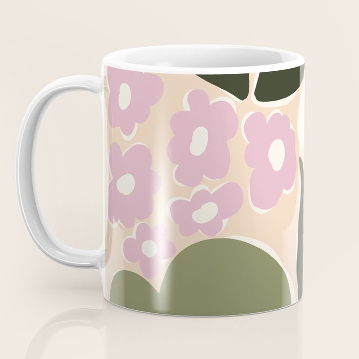 Retro flower party  Coffee Mug Gallery Image 3