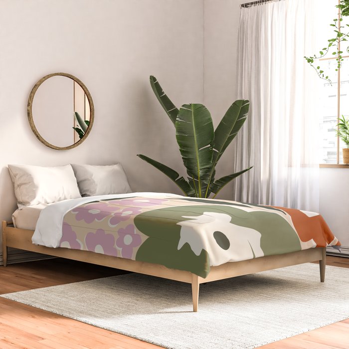 Retro flower party  Comforter Gallery Image 2