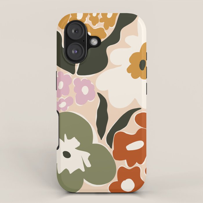 Retro flower party  iPhone Case Gallery Image 1