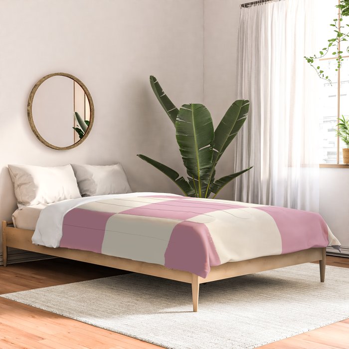 Dusty Rose Checkerboard Comforter Gallery Image 2