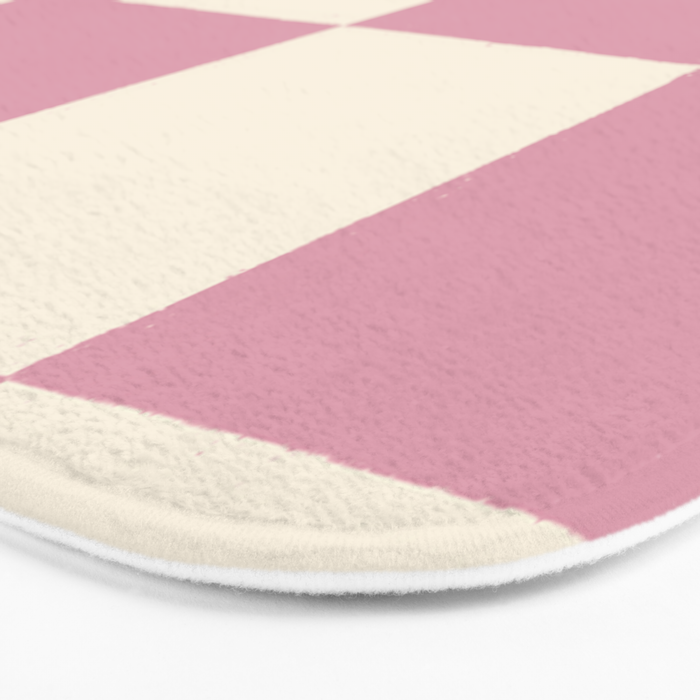 Dusty Rose Checkerboard Bath Mat Gallery Image 3