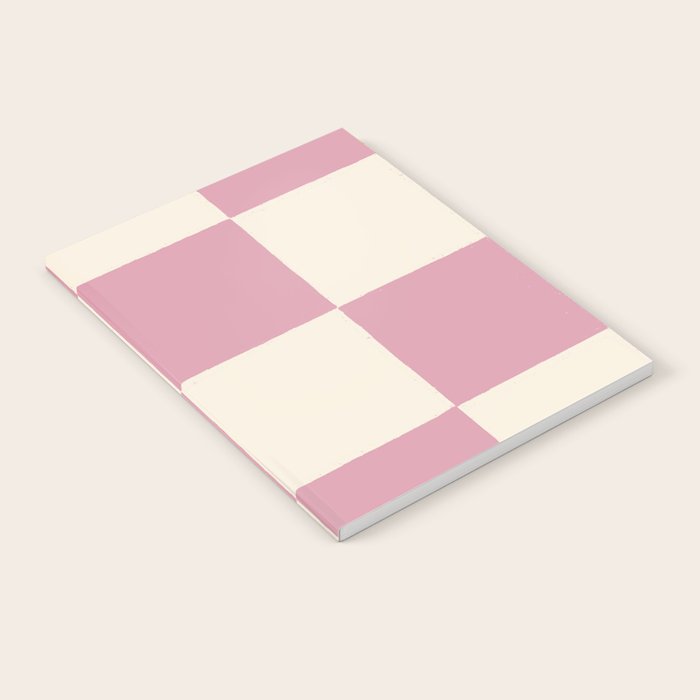 Dusty Rose Checkerboard Notebook Gallery Image 1