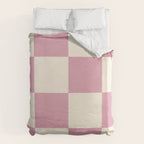 Dusty Rose Checkerboard Duvet Cover Gallery Image 6
