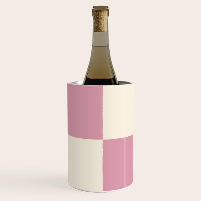 Dusty Rose Checkerboard Wine Chiller Gallery Image 3