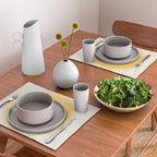 Abstraction_SUN_YELLOW_CIRCLE_BLUR_LOVE_POP_ART_0602A Placemat Gallery Image 2