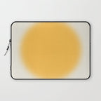 Abstraction_SUN_YELLOW_CIRCLE_BLUR_LOVE_POP_ART_0602A Laptop Sleeve Gallery Image 1
