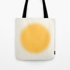 Abstraction_SUN_YELLOW_CIRCLE_BLUR_LOVE_POP_ART_0602A Tote Bag Gallery Image 1