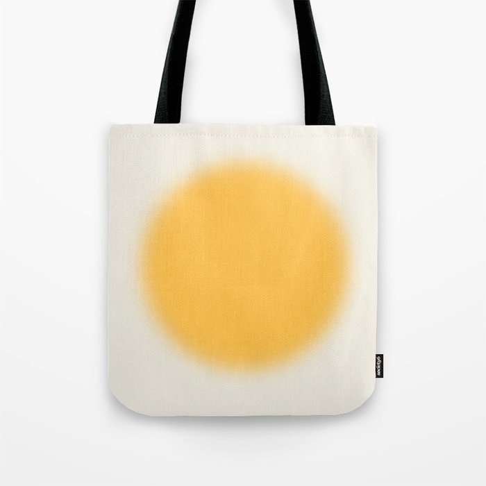 Abstraction_SUN_YELLOW_CIRCLE_BLUR_LOVE_POP_ART_0602A Tote Bag Gallery Image 1